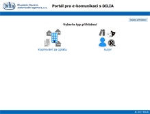 Tablet Screenshot of portal.dilia.cz